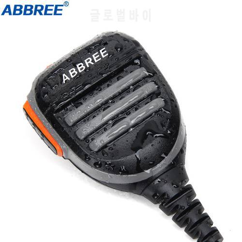 Abbree PTT Remotel Rainproof Speaker Mic Microphone for Baofeng Digital Walkie Talkie DM-860 DM-1701 DM-X Two Way Radio
