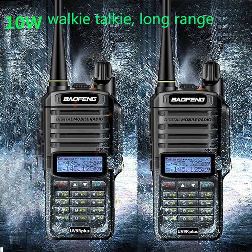 2022 baofeng uv9r plus Waterproof walkie talkie 10w uv 9r plus with two way radio comunicador intercom cb ham car radio px
