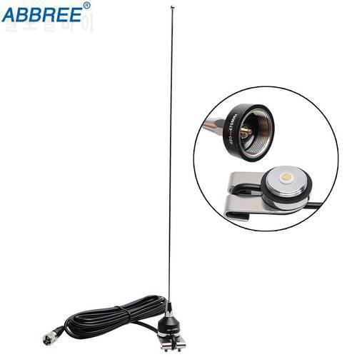 ABBREE NA-37 UHF 400-470MHZ NMO Antenna Mount RG-58U 5M/16.4ft Coaxial Cable for QYT TYT Baojie Car Vehicle Mobile Radio