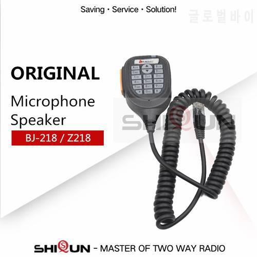 Original Bj-218 Microphone Seapker PTT High Quality Mic Speaker BJ-218 BJ-318 Z218 Microphone PTT BJ 218 BJ 318