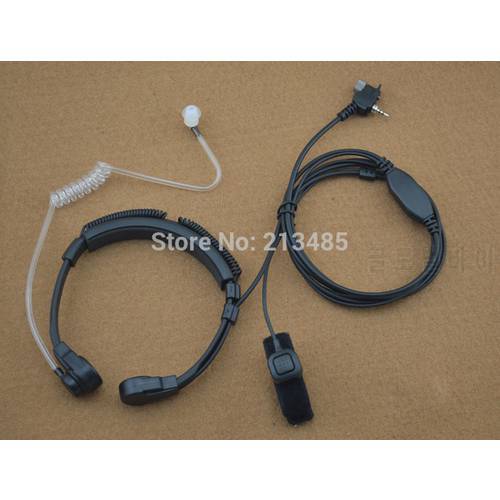 Medium-Duty Throat MIC with Finger PTT Air Tube earpiece headset earphone for Motorola MTP850 MTH850 MTH600 MTS850 Tetra