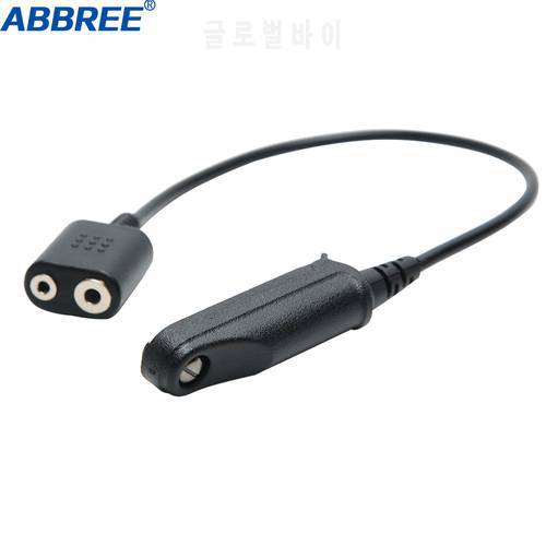 Walkie Talkie Audio Cable Adapter For Baofeng BF-9700 A-58 UV-XR GT-3WP UV-9R Plus For K Interface 2 Pin UV-5R Headset Mic Port