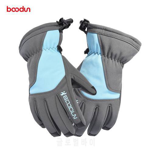 Ski gloves Winter warm outdoor riding five-finger non-slip gloves