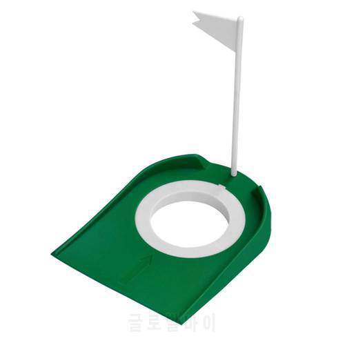 Plastic Golf Hole Putting Cup Device with Flag Outdoor Indoor Practice Golf Training Aids Tool Accessory Adjustable Hole