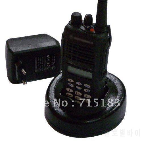 Free shipping GP338 VHF/UHFProfessional two-way radio with keypad and LCD display