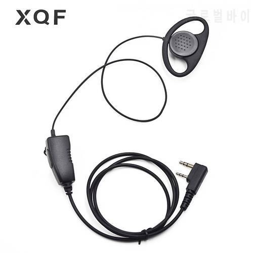 XQF 1-Wire Ear Clip Earpiece Headset PTT Mic for Baofeng UV-5R UV-5RA Plus BF 888S UV-6R RT-5R Portable Radio Walkie Talkie