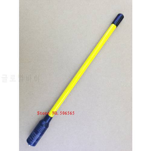 KINNOTA Yellow Color NA773A UHF VHF Dual Band Fiber Glass antenna Sma Female for Kenwood Baofeng ,PUXING Walkie Talkie