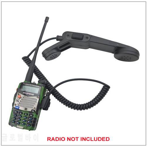 Telephone Style Handset Mic Speaker Microphone FOR Kenwood Baofeng Radio UV-5R,Wouxun KG-UVD1P, TYT MD-390