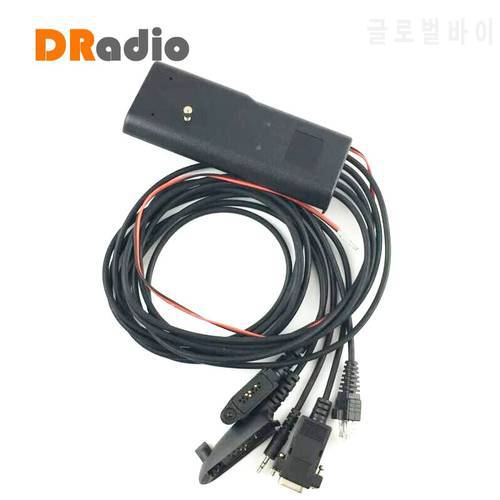 Universal RIB-Less 5 IN 1 Programming Cable HKN9857 For Walkie Talkie Motorola GM300 GP328 GP340 GP3688 GP88 CP140 Two Way Radio