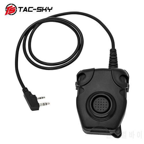 TAC-SKY U94 PTT Tactical Headset Ptt Adapter K Plug Adapter Air Gun Radio Walkie-Talkie Ptt