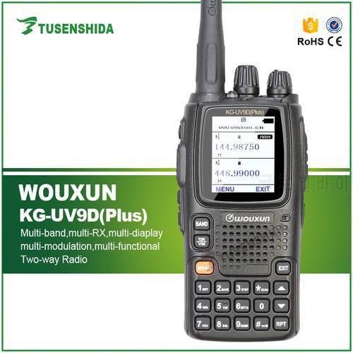 Wouxun KG-UV9DPlus Walkie Talkie UHF/VHF Multi Band Receive Multi-frequency Transceiver KG-UV9DPlus