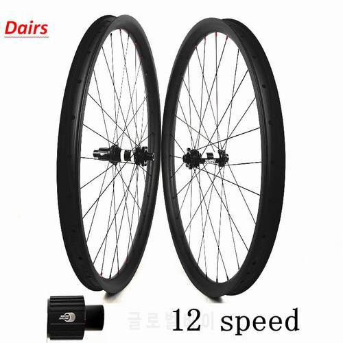29er Carbon mtb disc wheels boost DT350 110x15 148x12 carbon wheelset 12 speed 36x25mm tubeless mtb disc wheels sapim race