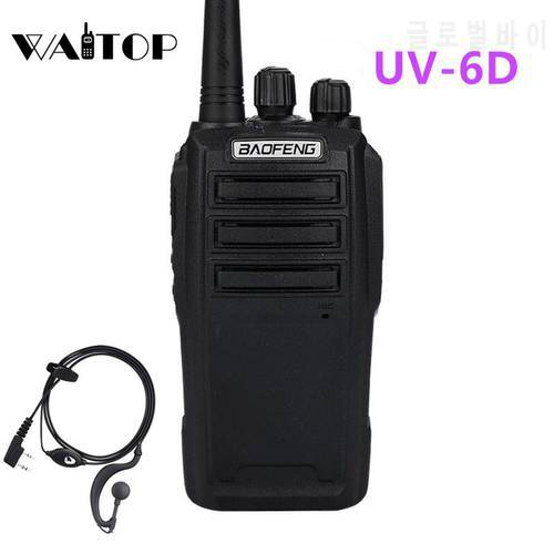 Baofeng UV-6D Walkie Talkie Long Range Two way Radio 400-480MHz UHF Single Band Handheld Radio Transceiver Interphone