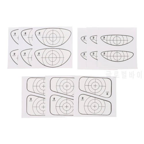 9 Pcs/set Golf Impact Tape Lable for Golf Club Head Recorder Kit for Woods Irons Putter Practice