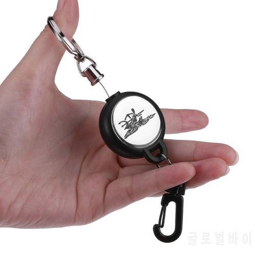 EDC Outdoor Steel Survival Rope Burglar Keychain Tactical Retractable Key Chain Camping Key Ring