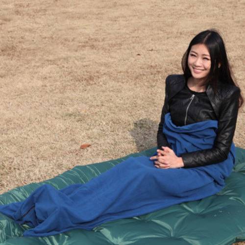 Ultralight Outdoor Sleeping Bag fleece portable camping quilt single healthy pad for travel hiking Folding Travel lightweight