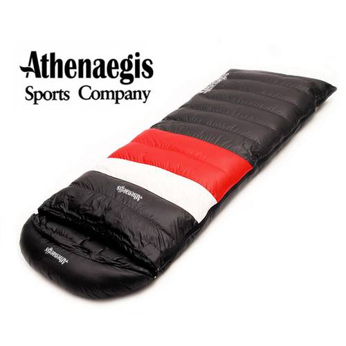Athenaegis Fill 2800G Goose Down Sleeping Bag Adult Ultralight Hike Winter Tourist Outdoor Equipment Camping Sleep Bags