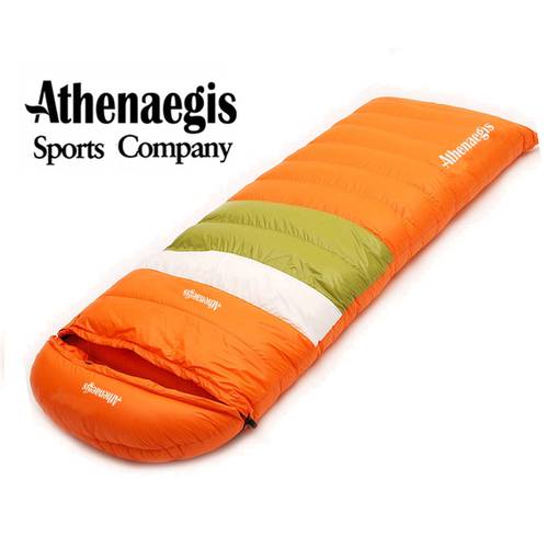 Athenaegis Fill 800G Goose Down Sleeping Bag Adult Ultralight Hike Winter Tourist Outdoor Equipment Camping Sleep Bags