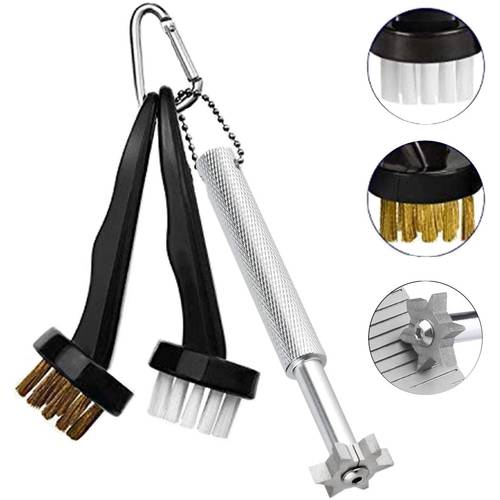 Golf Club Groove Sharpener And 2 Golf Club Brushes Perfect For Golfers-practical Sharp And Clean Kits For All Golf Irons
