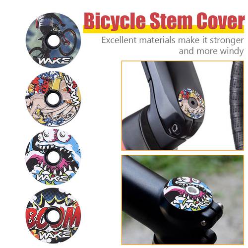 WAKE Bicycle Headset Fork Top Cap CNC MTB Mountain Bike Stem Top Cover Cycling Colorful Bicycle Headset Equipment Accessories