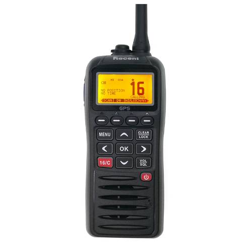 Recent RS-38M VHF Marine Radio Built-in GPS 156.025-163.275MHz Float Transceiver Tri-watch IP67 Waterproof Walkie Talkie