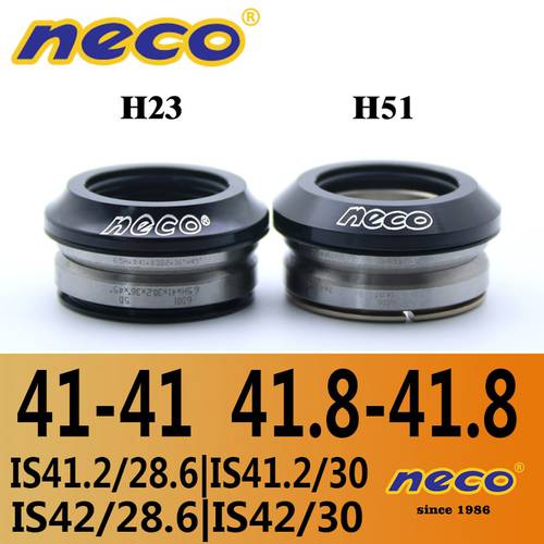 Neco bike headset 41 41.8 mm IS41 IS42 IS41.8 41 42 bearing headset integrated headset straight head tube road bike MTB