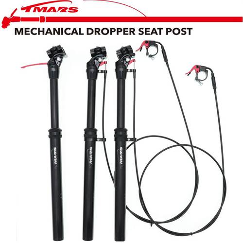 Tmars Dropper Seatpost Height Adjustable 27.2MM Remote Control Manual Hand Mechanical MTB Bike 28.6 30.9 31.6mm Seat Post Tube