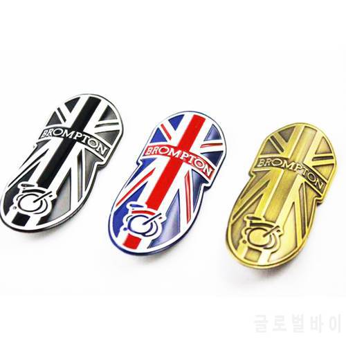 1 pcs Bicycle Metal Head Badge Decal Head Post Stem Sticker For Folding Bike Frame Decal Sticker