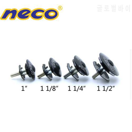 Neco Bike Headset Star Nut Stem Top Cap Cover cap bolt for fork 25.4/28.6/31.8/38.1 mm 1 1/8 1 1/4 1 1/2