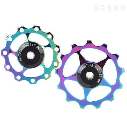 11T 13T Bicycle Rear Derailleur Pulley Bearing Guide Pulley for MTB Bicycle Rear Derailleur Wheel Ceramic Bearing Pulley