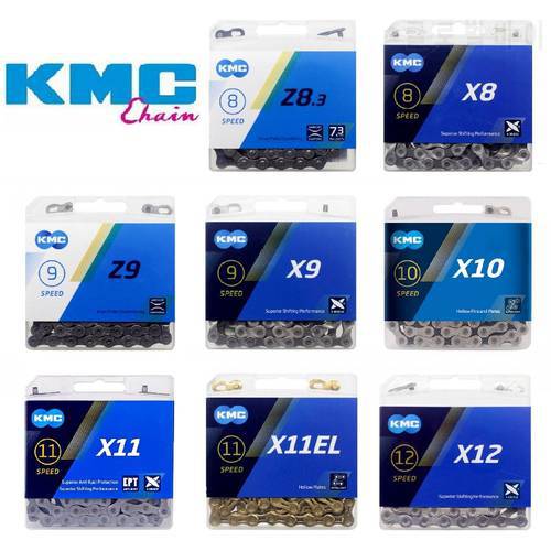 KMC Original Z8.3 X8 X9 Z9 X10 X11 X11EL X12 Chains 116 118 126L Links MTB Road Bicycle Chain 6 7 8 9 10 11 12 Speed