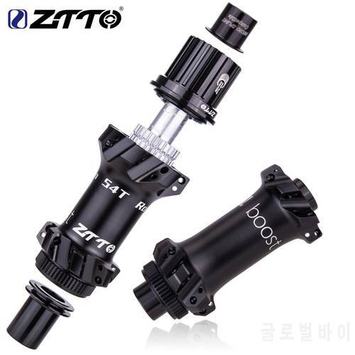 ZTTO 28H MTB Boost Straightpull Bicycle Hub 148 Thru Axle HG XD 12 Speed Compatible Ratchet 54T For Mountain Bike