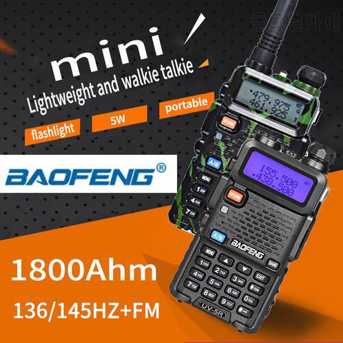 baofeng uv 5r walkie talkie radio Portable for hunting Two-way ham walkie-talkie Speakers for car handy 10 km vhf uhf Intercom