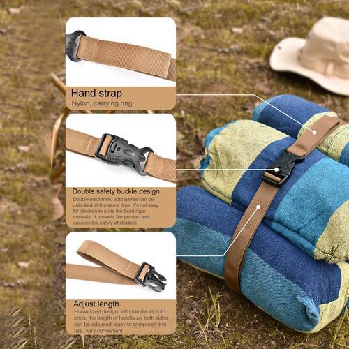 Travel Outdoor Camping Cargo Belt Adjustable Baggage Storage Fixing Tied Strap Travelling Easy Carrying Durable Parts