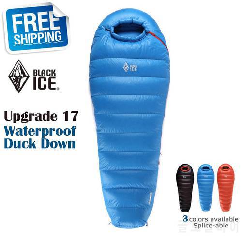Blackice Upgrade B1500 Thickening ultra-light Winter Outdoor Mummy Waterproof Down Sleeping Bag with Carrying Bag