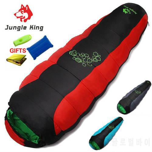 Jungle King CY0901 Thickening Fill Four Holes Cotton Sleeping Bags Fit for Winter Thermal 4 Kinds of Thickness Camping Travel