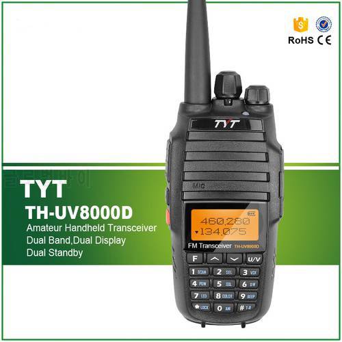 Upgrade Version TYT TH-UV8000D CTCSS/DCS 3600Mah Dual Band U/V FM Radio Amateur Walkie Talkie
