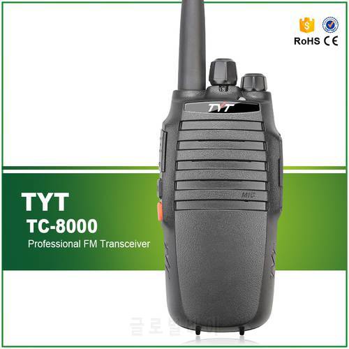 100% Original TYT TC-8000 Ultra High Power 10W TYT TC-8000 Police Walkie Talkie Transceiver with 3600MAH Li-ion Battery