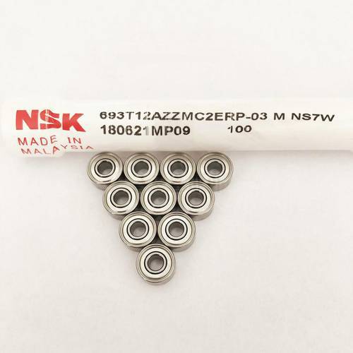 50pcs original NSK high speed bearing 693ZZ 3*8*4mm R-830ZZ precision miniature ball bearings 3x8x4 mm motor fan bearing