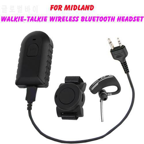 Walkie Talkie Wireless Bluetooth Headset Two Way Radio Wireless BT Headphone Earpiece For Midland LXT GXT 75-810 75-786 75-785