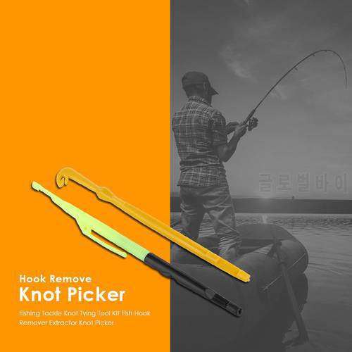 1 Set Fishing Tackle Knotter To Hook Needles Tying Tool Kit Fish Remover Extractor Knot Picker Fishing Accessories
