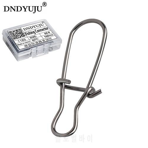 DNDYUJU 50 or 100pcs Stainless Steel Fishing Hook Snap Fishing Lure Pin Rolling Barrel Swivel Lure Connector Accessories Pesca