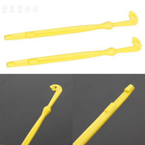 2pcs in Packed Easy Hook Loop Tyer & Disgorger Tool Tie Fast Knot Tying Tool for Fly Fishing Line Tier Kit Yellow Small tools