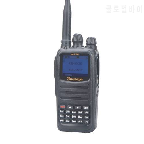 KG-UVN1 WouXun VHF UHF Dual Band DMR Walkie talkie Digital/Analogue Portable FM Two way radio with flashlight,2600mAh Battery