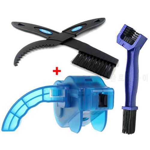 Cycling Cleaning Kit Bicycle Chain Cleaner Scrubber Brushes Mountain Bike Wash Tool Set Bicycle Repair Tools Bicycle Accessories