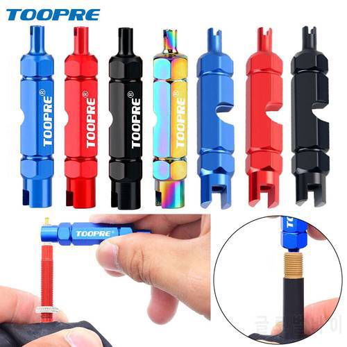 1PC Multifunction Aluminum Alloy Bike Valve Tool Air-Valve Disassembly Wrench Core Remover Spanner Extension Rod Accessory
