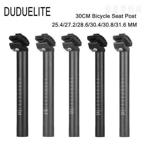 MTB Road Bike Seat Post Bicycle Seatpost 25.4/27.2/28.6/30.4/30.8/31.6*350mm Shock Absorber Cycling Seat Tube Hot Sale