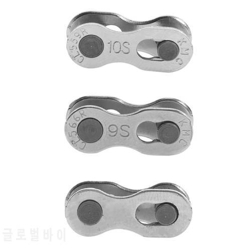2pcs 8/9/10 Speed Bicycle Chain Link Connectors Joints Buttons Speed Quick Master Links Joint Chain Mountain Bikes