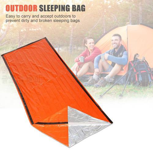 Camp Survival Thermal Sleeping Bags Outdoor Hiking Emergency Waterproof Blanket Travelling Easy Carrying Portable Parts