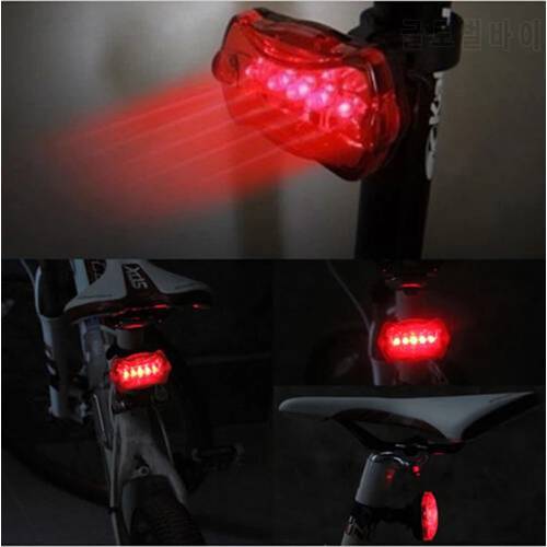 Bike Rear Light Taillight Mount Bicycle Tail Warning Lamp Quick Detach Anti-Collision LED Light Waterproof Night Cycling Lamp